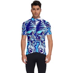 Trippy Dippy Bears Blue Dancing Greatful Dead Skull Steal Your Face Men s Short Sleeve Cycling Jersey by Salmanaz77