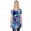Trippy Dippy Bears Blue Dancing Greatful Dead Skull Steal Your Face Short Sleeve Tunic  View1