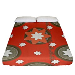 Background Abstract Fitted Sheet (queen Size) by Sabxi