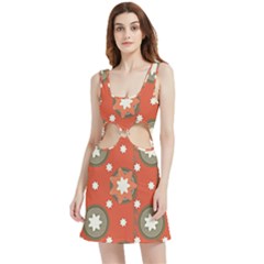 Background Abstract Velour Cutout Dress by Sabxi
