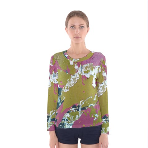 Colorwoven Abstract Print Women s Long Sleeve T-shirt by dflcprintsclothing
