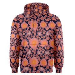 Mid Century Retro Floral 1970s 1960s Pattern 74 Men s Core Hoodie by violetheavensky