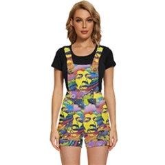 Psychedelic Rock Jimi Hendri Short Overalls by Tsamara