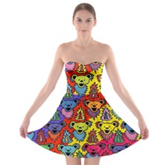 Grateful Dead Jam Bears Strapless Bra Top Dress by Tsamara