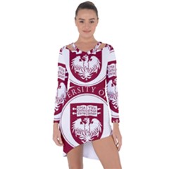University Of Chicago Asymmetric Cut-out Shift Dress by avitendut