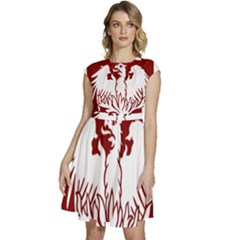 University Of Chicago Cap Sleeve High Waist Dress by avitendut