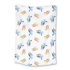 Bluey Pattern Small Tapestry by avitendut