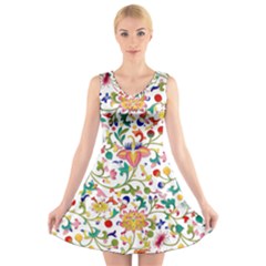 Owenjones Chinese 02 Bright-001 V-neck Sleeveless Dress by Pixelchicken