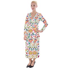 Owenjones Chinese 02 Bright-001 Velvet Maxi Wrap Dress by Pixelchicken