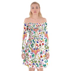 Owenjones Chinese 02 Bright-001 Off Shoulder Skater Dress by Pixelchicken