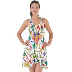Owenjones Chinese 02 Bright-001 Show Some Back Chiffon Dress by Pixelchicken