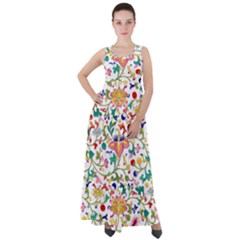 Owenjones Chinese 02 Bright-001 Empire Waist Velour Maxi Dress by Pixelchicken