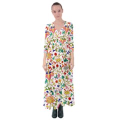 Owenjones Chinese 02 Bright-001 Button Up Maxi Dress by Pixelchicken