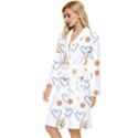Bluey, Bluey merch, Bluey pattern, Bluey Bluey, bingo, Bluey design, bluey dog Long Sleeve Velvet Robe View2