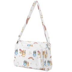 Bluey, Bluey Merch, Bluey Pattern, Bluey Bluey, Bingo, Bluey Design, Bluey Dog Front Pocket Crossbody Bag by avitendut