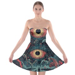 Monsters Nightmare Strapless Bra Top Dress by Tsamara