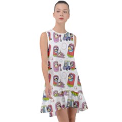 Bluey, Bluey Merch, Bluey Pattern, Bluey Bluey, Bingo, Bluey Design, Bluey Dog Frill Swing Dress by avitendut