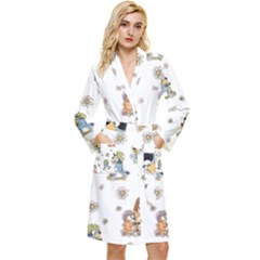 Bluey, Bluey Merch, Bluey Pattern, Bluey Bluey, Bingo, Bluey Design, Bluey Dog Long Sleeve Velvet Robe by avitendut