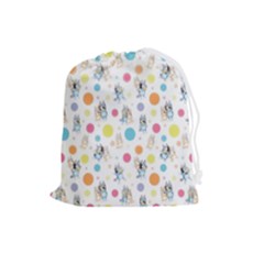 Bluey, Bluey Merch, Bluey Pattern, Bluey Bluey, Bingo, Bluey Design, Bluey Dog Drawstring Pouch (large) by avitendut