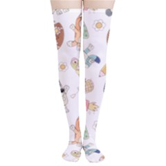 Bluey, Bluey Merch, Bluey Pattern, Bluey Bluey, Bingo, Bluey Design, Bluey Dog Thigh High Stockings by avitendut