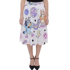 Bluey, Bluey Merch, Bluey Pattern, Bluey Bluey, Bingo, Bluey Design, Bluey Dog Classic Midi Skirt by avitendut