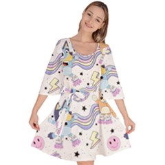 Bluey, Bluey Merch, Bluey Pattern, Bluey Bluey, Bingo, Bluey Design, Bluey Dog Velour Kimono Dress by avitendut
