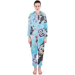 Bluey, Bluey Merch, Bluey Pattern, Bluey Bluey, Bingo, Bluey Design, Bluey Dog Hooded Jumpsuit (ladies)