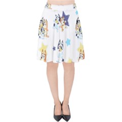 Bluey, Bluey Merch, Bluey Pattern, Bluey Bluey, Bingo, Bluey Design, Bluey Dog Velvet High Waist Skirt by avitendut