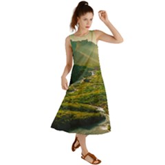 Mountains Trees Forest Summer Maxi Dress by Anend