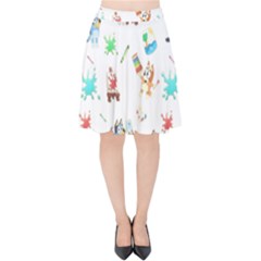 Bluey, Bluey Merch, Bluey Pattern, Bluey Bluey, Bingo, Bluey Design, Bluey Dog Velvet High Waist Skirt by avitendut