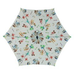 Bluey, Bluey Merch, Bluey Pattern, Bluey Bluey, Bingo, Bluey Design, Bluey Dog Automatic Folding Umbrella With Case (small) by avitendut