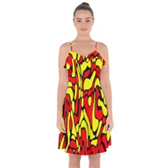 Rby 127 Ruffle Detail Chiffon Dress by ArtworkByPatrick