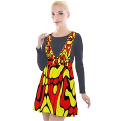 Rby 127 Plunge Pinafore Velour Dress by ArtworkByPatrick