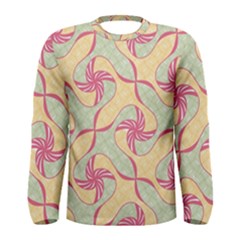 Abstract Pattern Design Scrapbooking Men s Long Sleeve T-shirt by Paksenen
