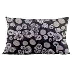 Mid Century Retro Floral 1970s 1960s Pattern 86 24 x16  Lumbar Throw Cushion Case (two Sides) by violetheavensky