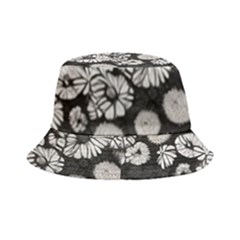 Mid Century Retro Floral 1970s 1960s Pattern 86 Bucket Hat by violetheavensky