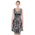 Mid Century Retro Floral 1970s 1960s Pattern 73 Racerback Midi Dress View1