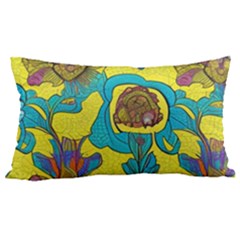 Mid Century Retro Floral 1970s 1960s Pattern 60 20 x12  Lumbar Throw Cushion Case (two Sides) by violetheavensky