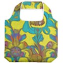 Mid Century Retro Floral 1970s 1960s Pattern 60 Foldable Grocery Recycle Bag View2