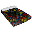 Mid Century Retro Floral 1970s 1960s Pattern 56 Fitted Sheet (California King Size) View2