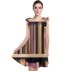 Books Bookshelves Office Fantasy Background Artwork Book Cover Apothecary Book Nook Literature Libra Tie Up Tunic Dress by Posterlux