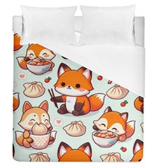 Cute Fox Duvet Cover Duvet Cover (queen Size) by thatfashion