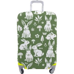 Easter Bunny Pattern Luggage Cover (large) by Valentinaart