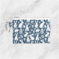 Easter Bunny Pattern Canvas Cosmetic Bag (small) by Valentinaart