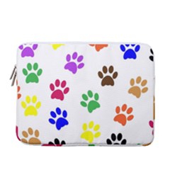 Pawprints Paw Prints Paw Animal 13  Vertical Laptop Sleeve Case With Pocket by Anend