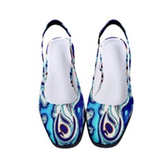 Trippy Dippy Bears Blue Dancing Greatful Dead Skull Steal Your Face Women s Classic Slingback Heels by Salmanaz77