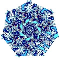 Trippy Dippy Bears Blue Dancing Greatful Dead Skull Steal Your Face Automatic Folding Umbrella With Case (small) by Salmanaz77