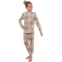 Abstract Pattern Design Scrapbooking Kids  Long Sleeve Set  by Paksenen