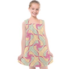 Abstract Pattern Design Scrapbooking Kids  Cross Back Dress by Paksenen