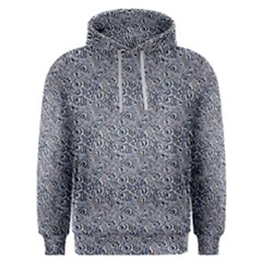 Blue Black Snake Pattern Men s Overhead Hoodie by DinkovaArt